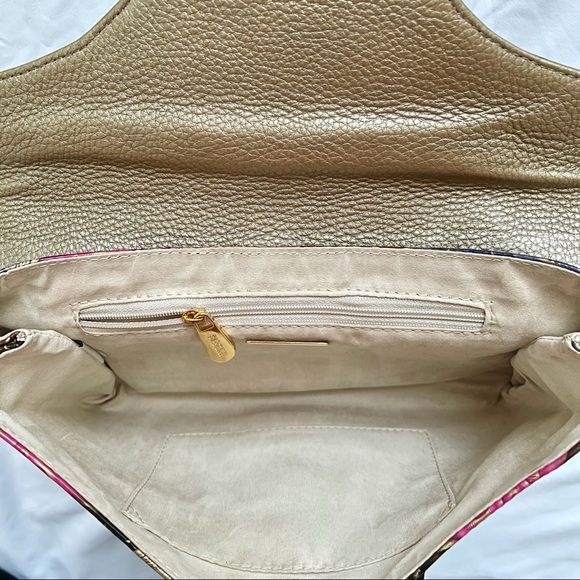 Vintage Python-Skin And Embossed Leather Clutch - Picture 6 of 11